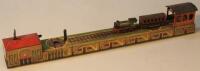 A 1950s German tinplate train set