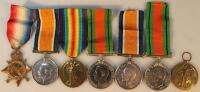 A quantity of WWI and WWII medals