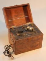 An early 20thC National Wireless Co telephone receiver