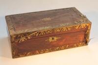 A 19thC rosewood writing slope