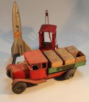 A mid 20thC Tri-ang tin plate truck