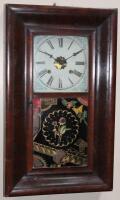 A late 19thC American wall clock