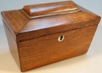 An early 19thC rosewood tea caddy