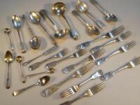 A quantity of Georgian and later silver flatware