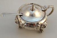 A Victorian silver mustard pot