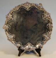 A Victorian silver salver