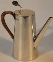 A Victorian silver coffee pot