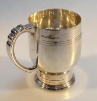 A George VI silver tankard