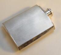 A George V silver hip flask