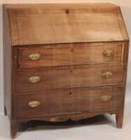 A George III mahogany bureau