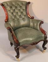 A mid 19thC mahogany armchair