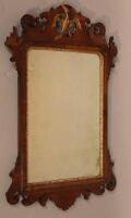 A George III mahogany fret mirror