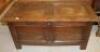 An 18th oak coffer