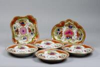 A set of four Chamberlain's Worcester crested dessert plates