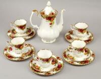 Royal Albert Old Country Roses coffee service