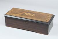 A 19thC Swiss musical box