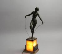 An Art Deco table lamp