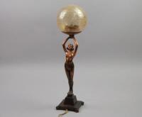 A Banksney Art Deco figural table lamp