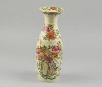 A late 19thC Chinese famille rose vase