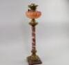 A late 19thC/early 20thC oil lamp