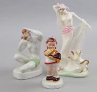 Three ceramic figures