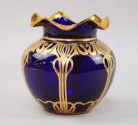 An Art Nouveau ovoid vase