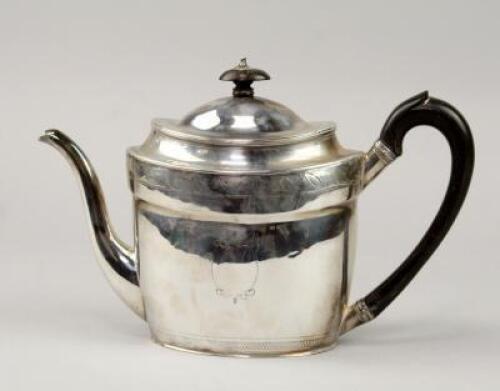 A George III silver teapot