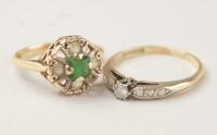 Two early 20thC 9ct gold rings