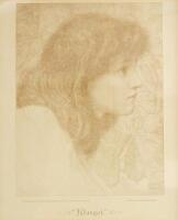 A pair of Pre-Raphaelite portrait prints by Autotype Company