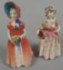 Two Royal Doulton porcelain ladies