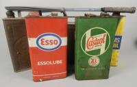 Various petrol cans