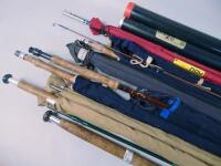 A quantity of fishing rods