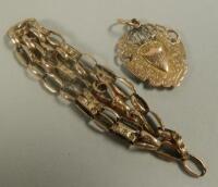 A 9ct gold fob