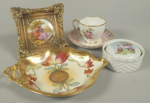 A collection of Limoges items