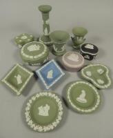 Various items of Wedgwood green