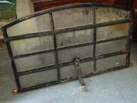 A late 19thC/early 20thC cast iron window