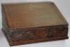 An 18thC and later oak bible box