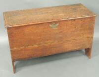 A 17thC and later oak sword chest