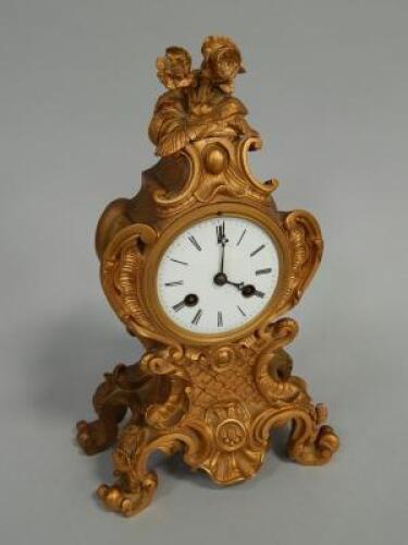 A late 19thC French mantel clock