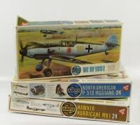 Three Airfix Superkit model aircraft