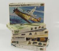 A selection of five Revell kit model aircraft