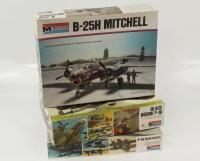 Three Monogram model aircraft kits