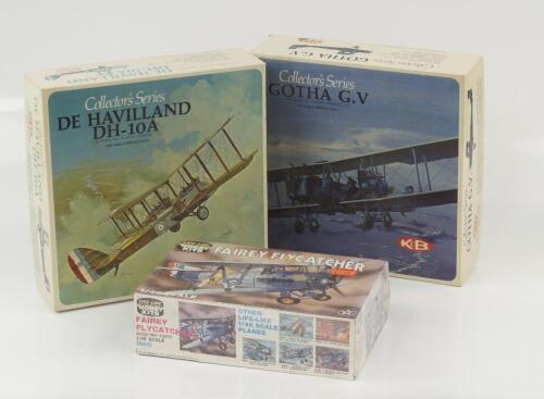 Three model aircraft kits