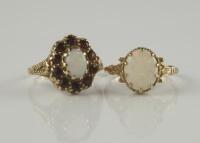 Two 9ct gold dress rings