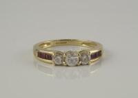 A 14ct gold dress ring