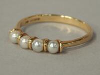 A 9ct gold dress ring