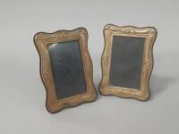 A pair of modern silver photograph frames