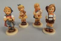 Four Hummel figures