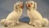 A pair of 19thC Staffordshire Spaniels