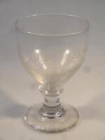 A 19thC glass rummer